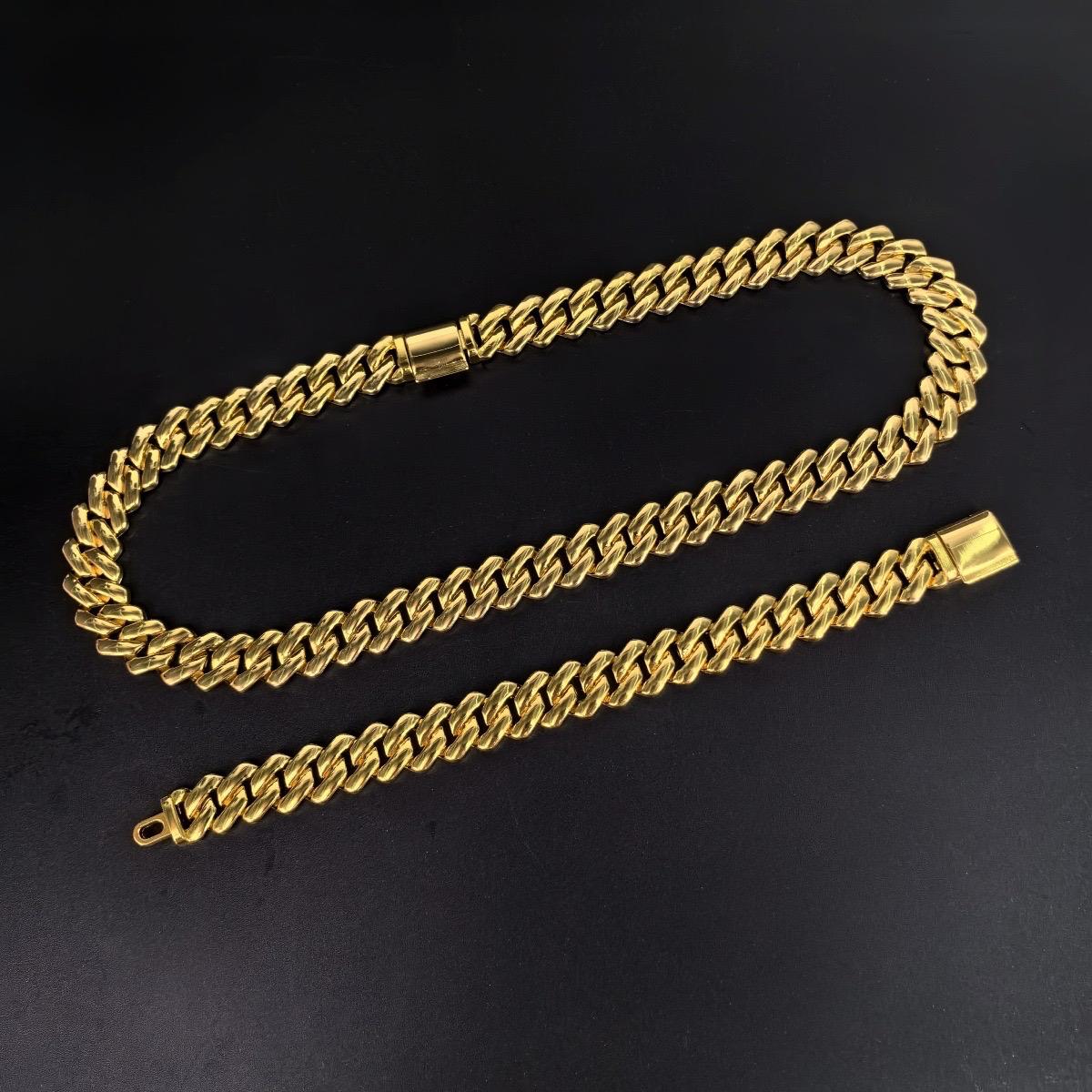 Gold-plated Cuban chain