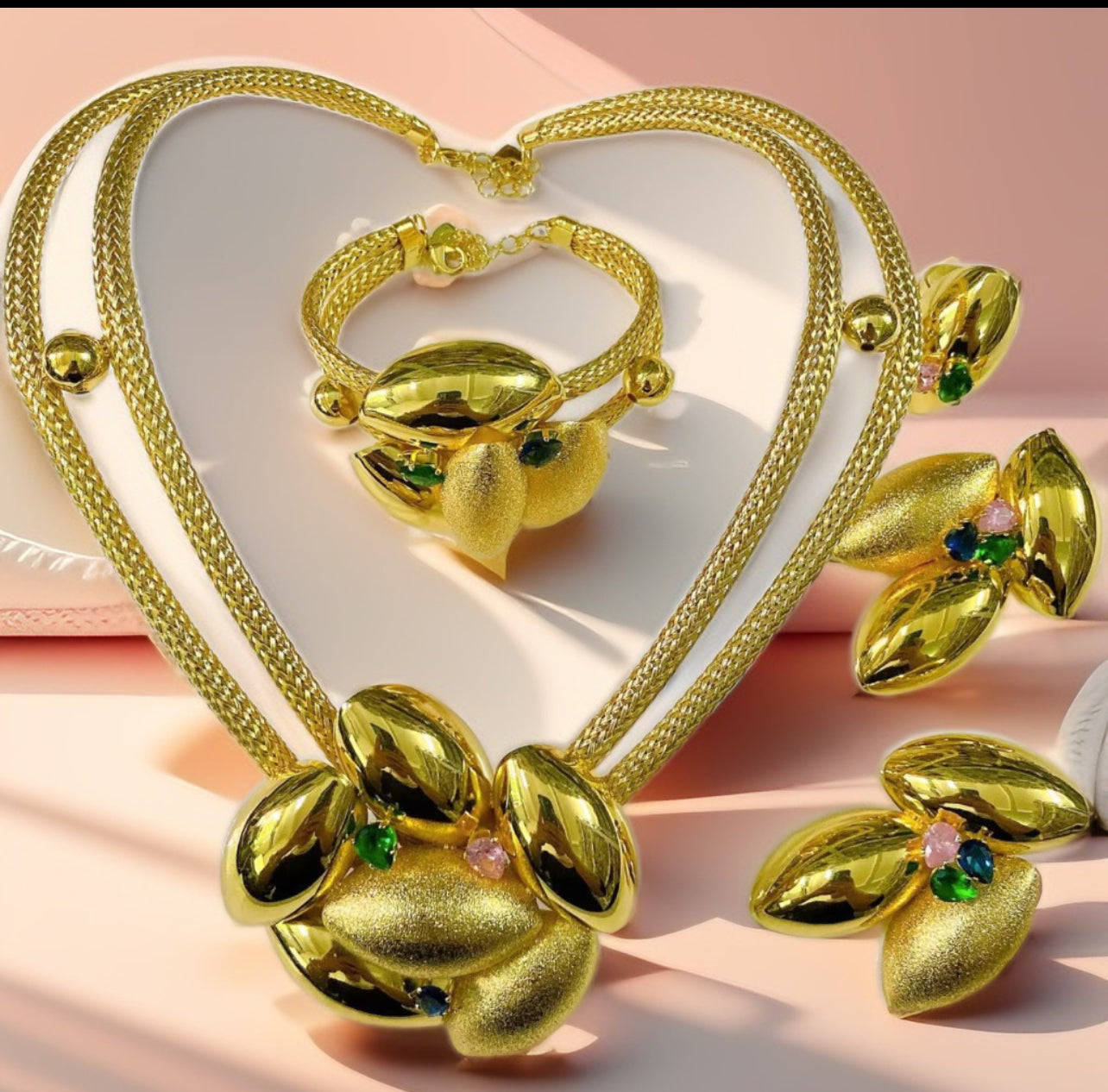Italian Luxury Gold-Plated Jewelry Set – Timeless Elegance in Every look