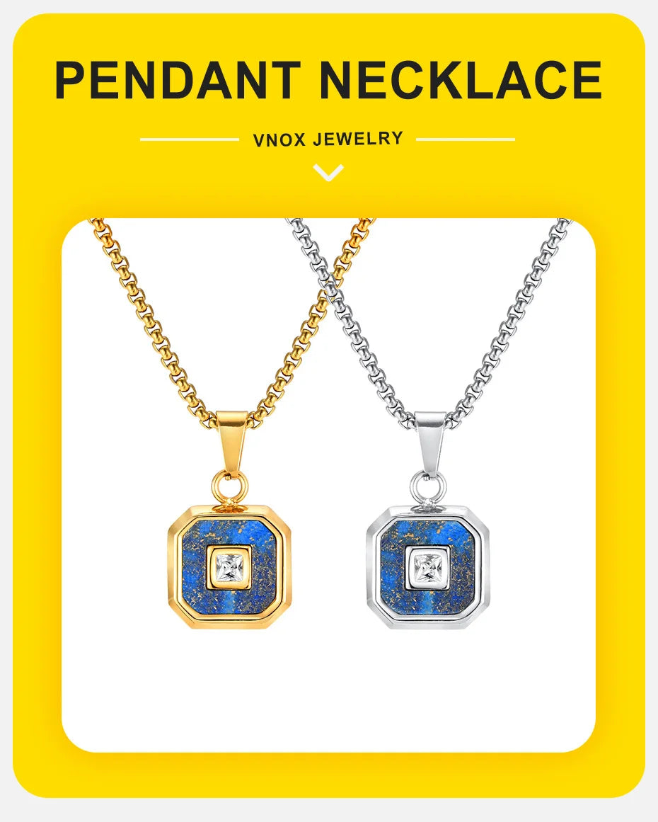 Square Pendant Necklace