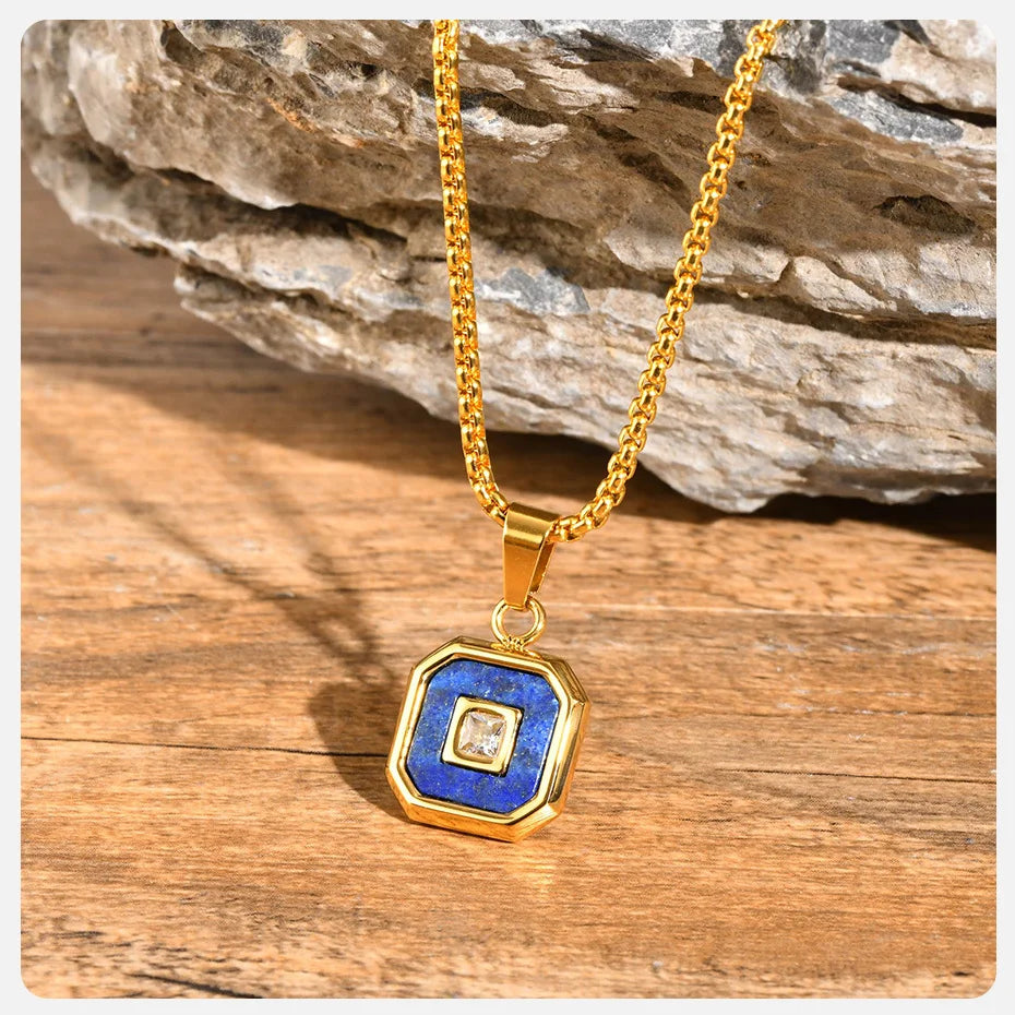 Square Pendant Necklace