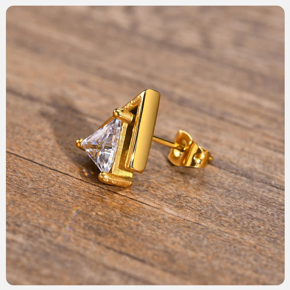 Punk Stud Earrings for Men