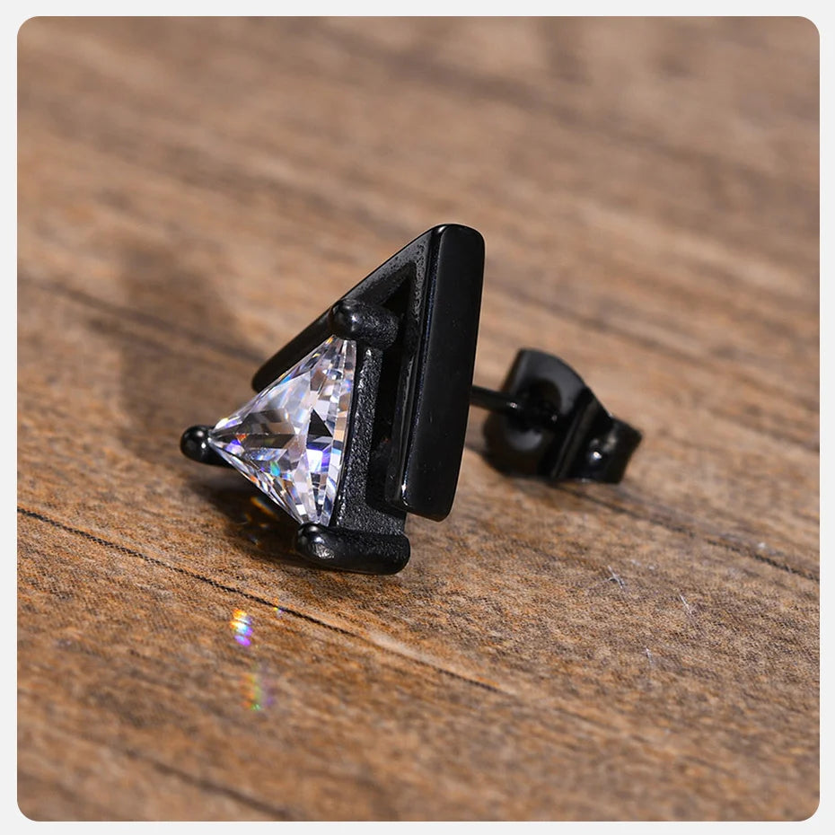 Punk Stud Earrings for Men