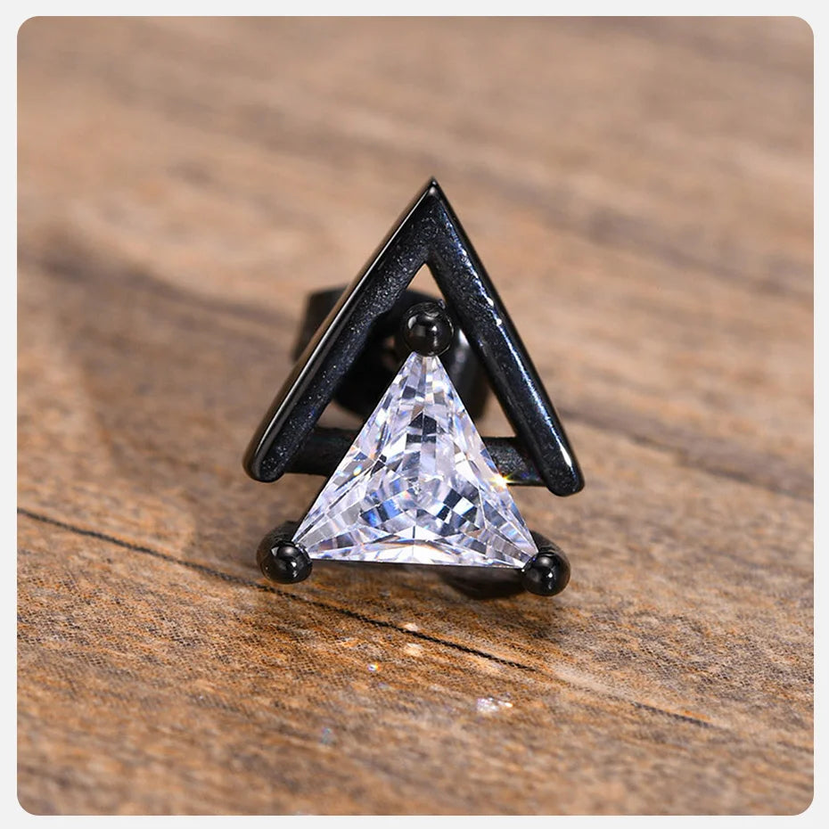 Punk Stud Earrings for Men