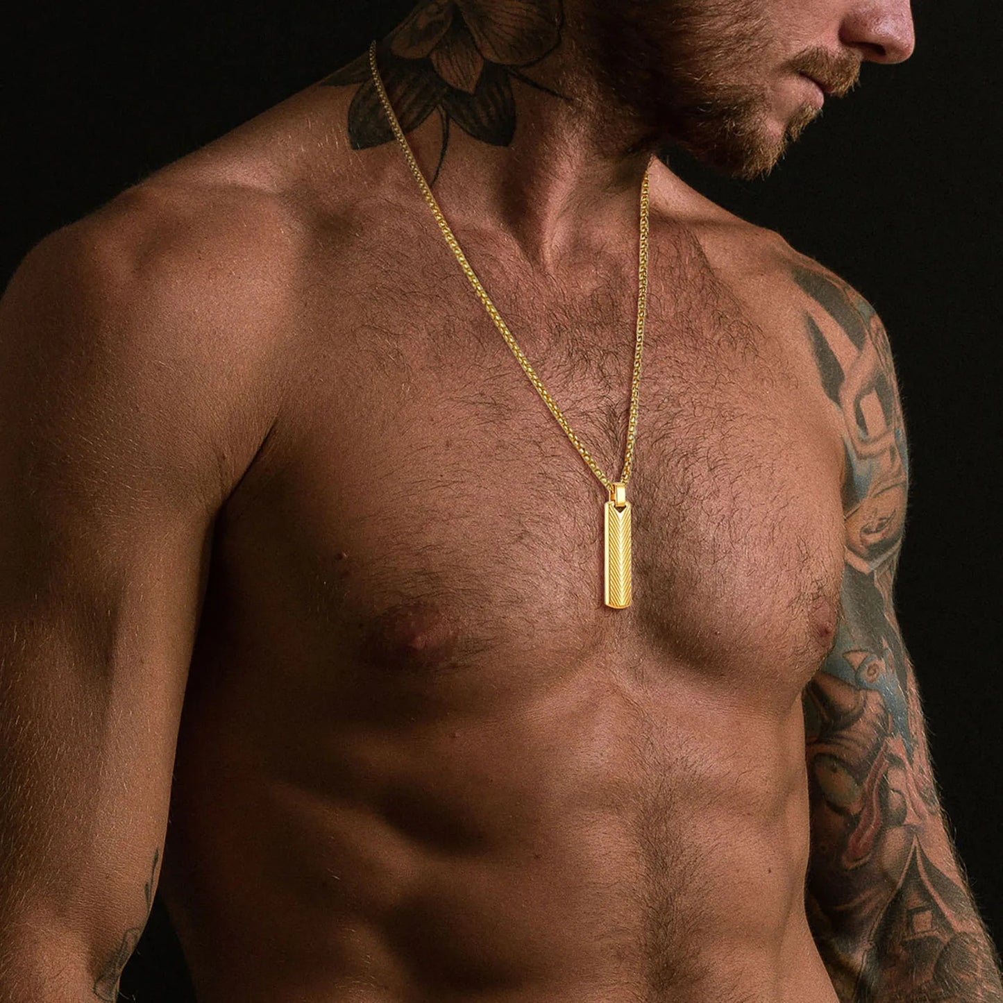 Vertical Bar Pendant Necklaces