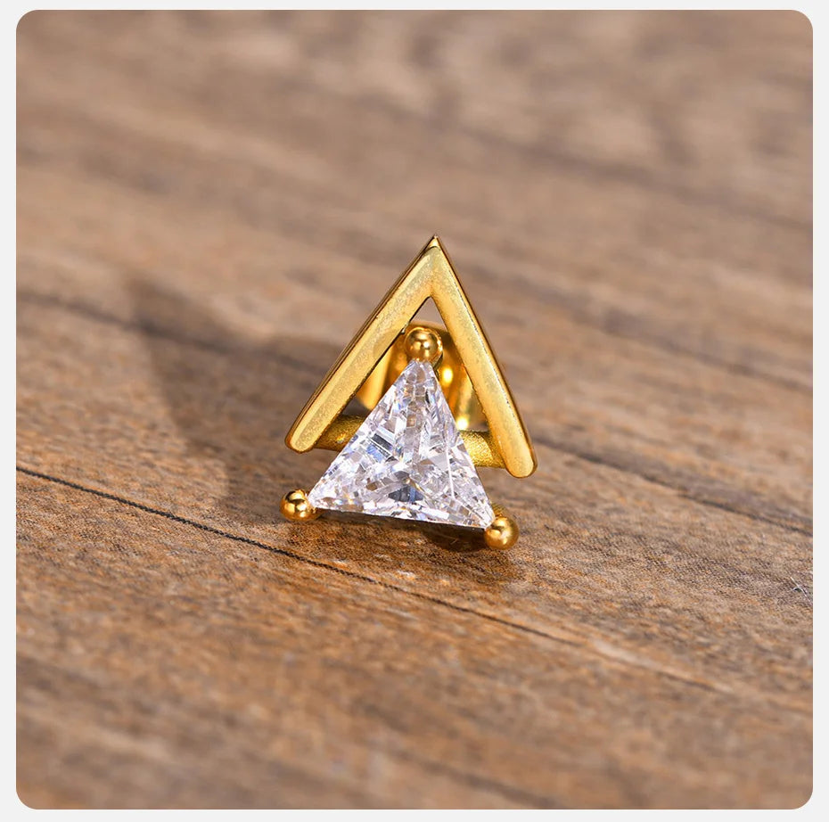 Punk Stud Earrings for Men