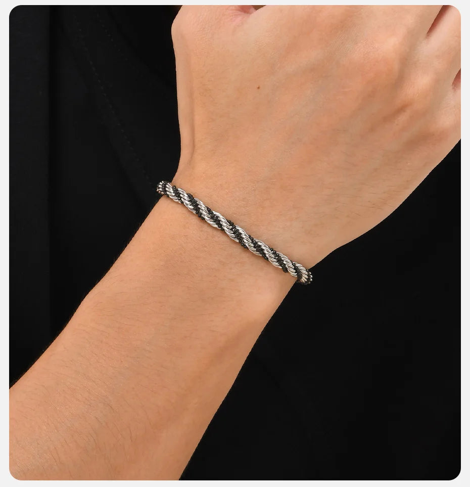 Twisted Rope Chain Bracelets